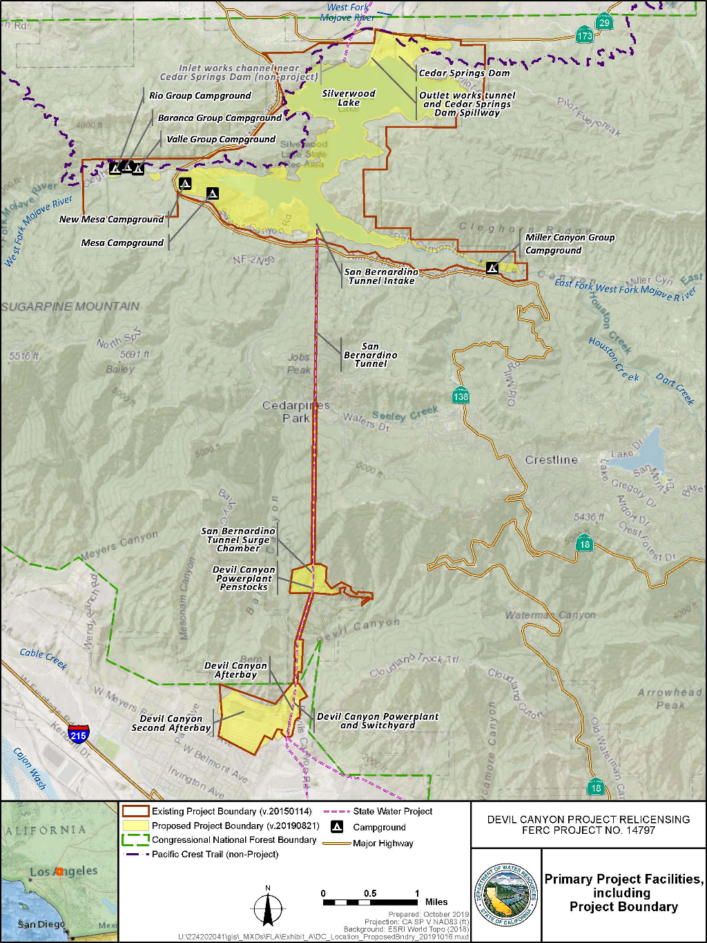 Devil Canyon Project Map